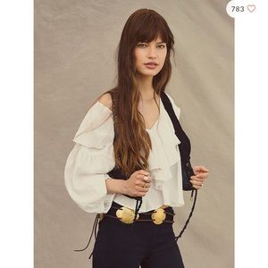 Free people ZURI blouse . Size small